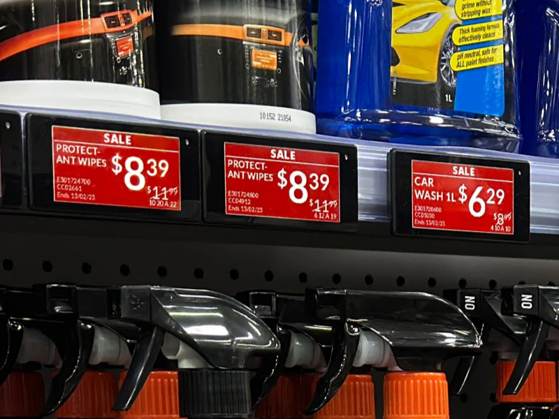 Watter tipe etikette is beskikbaar vir elektroniese rakke?