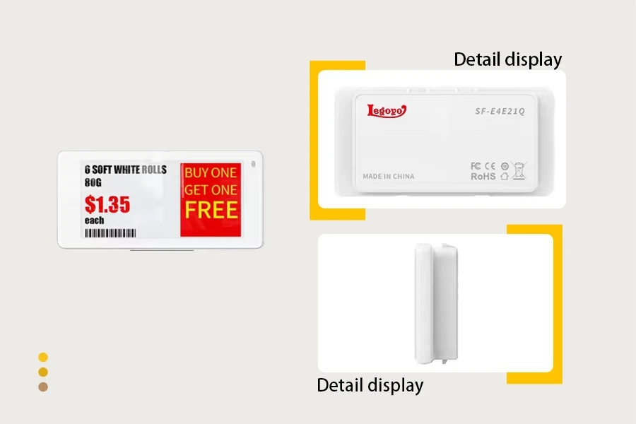 2.13 inch Four Color Electronic price Tag