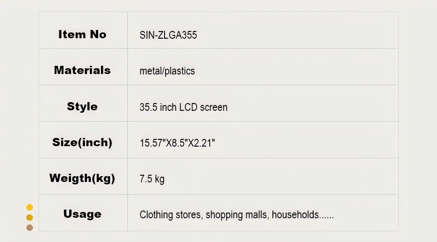 35.5 Inch Bar Display Digital Signage 35.5 Inch Bar Display Digital Signage