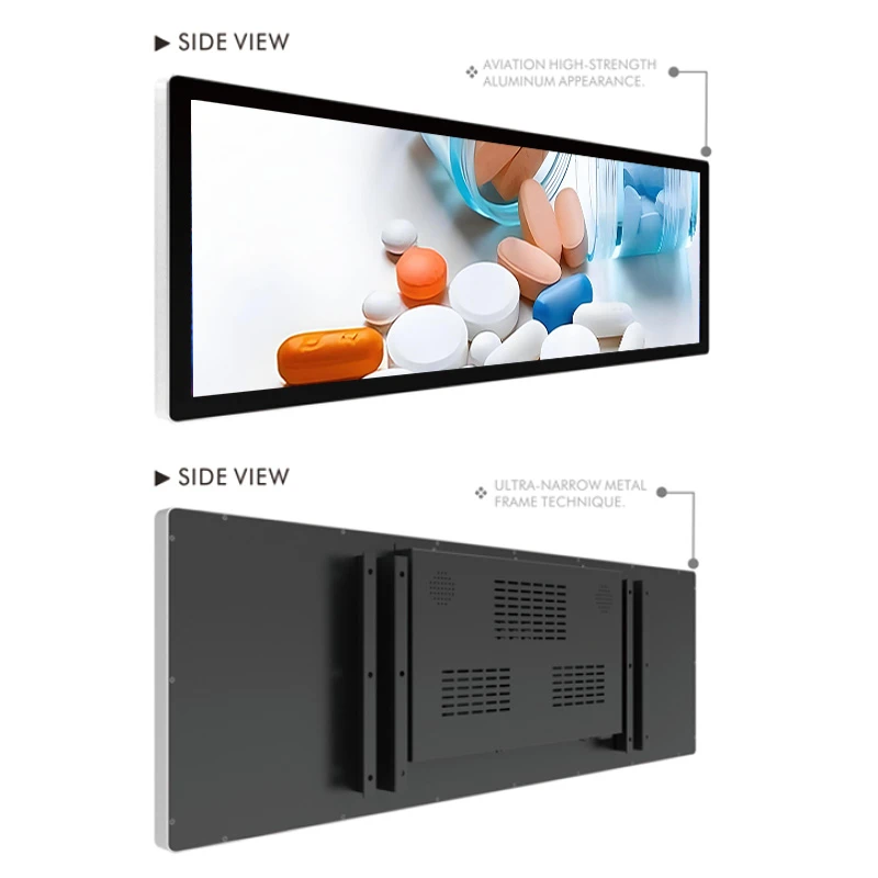 36.2 Inch LCD Bar Display Double Face Screen Manufacturer