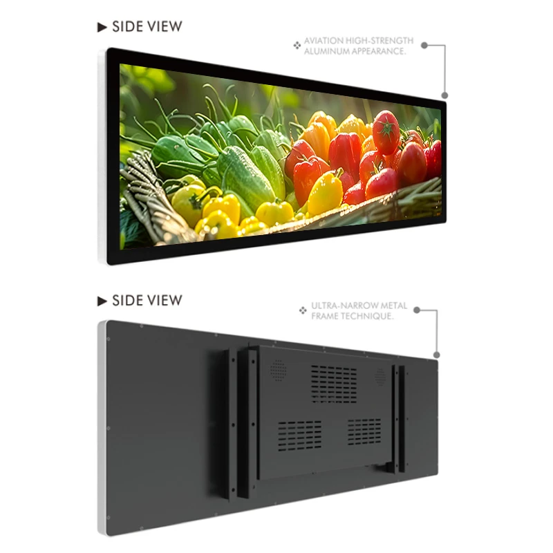 28 .6 Inch LCD Bar Display Double Face Screen Manufacturer